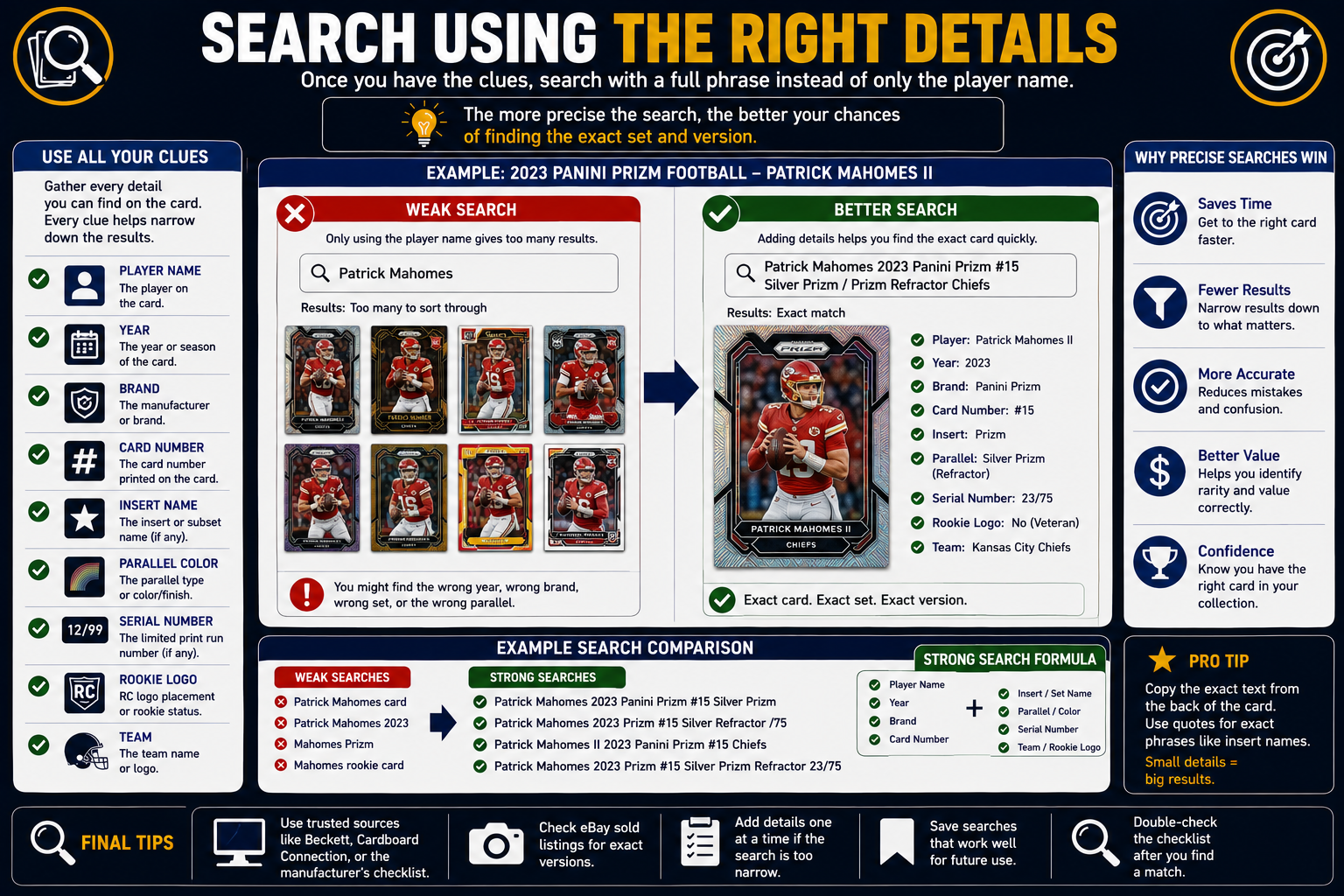 Search Using The Right Details