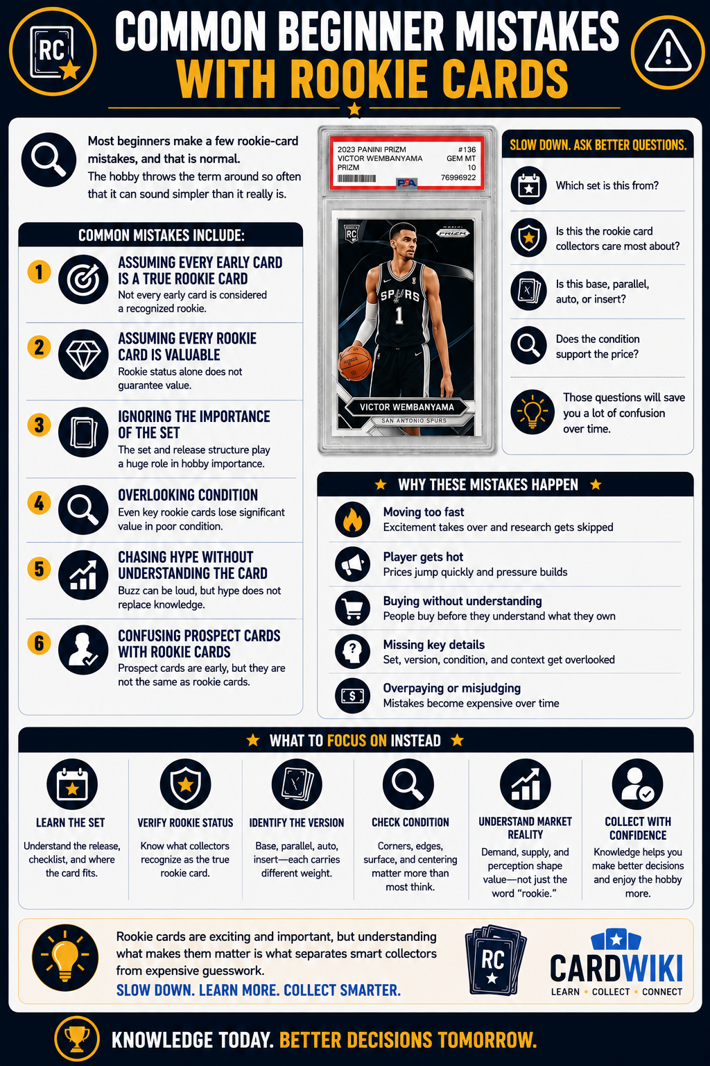 Common Beginner Mistakes With Rookie Cards
