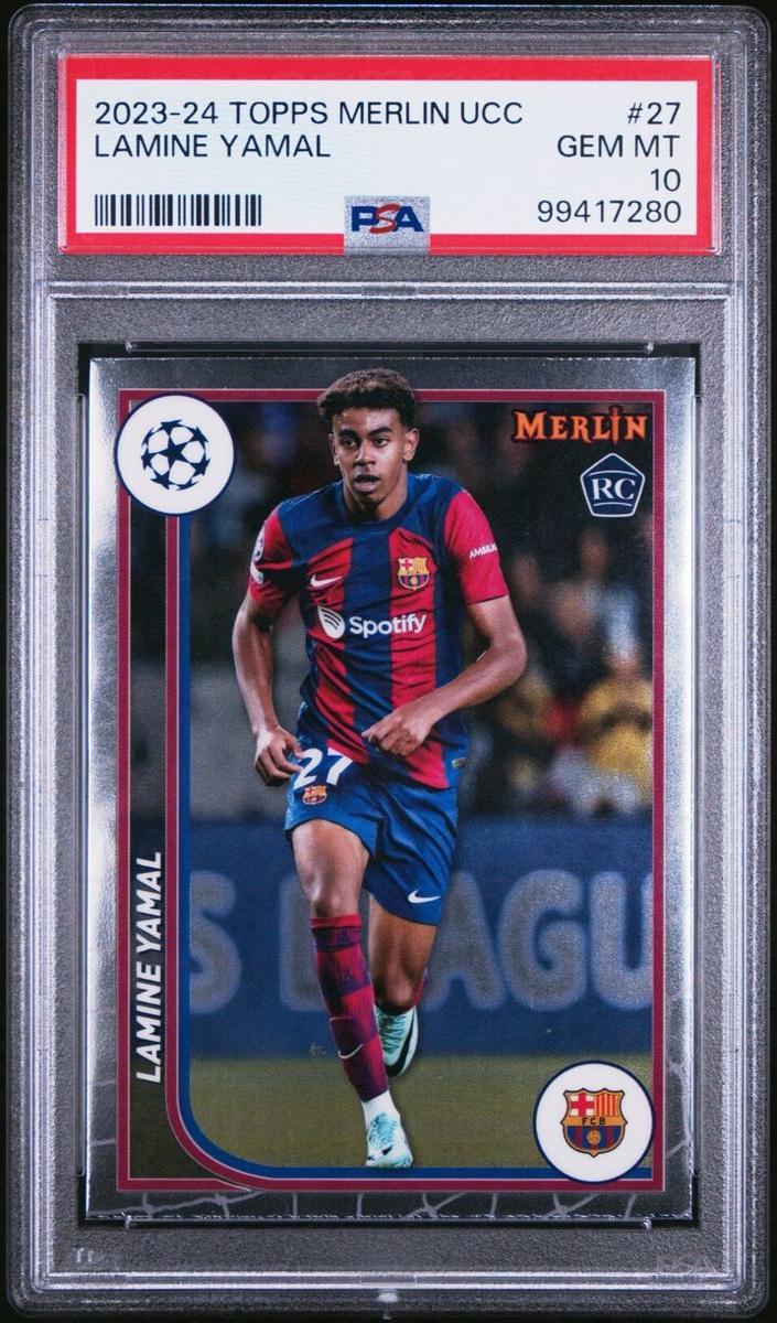 2023 Lamine Yamal Topps Merlin UEFA Club Competitions Soccer #27