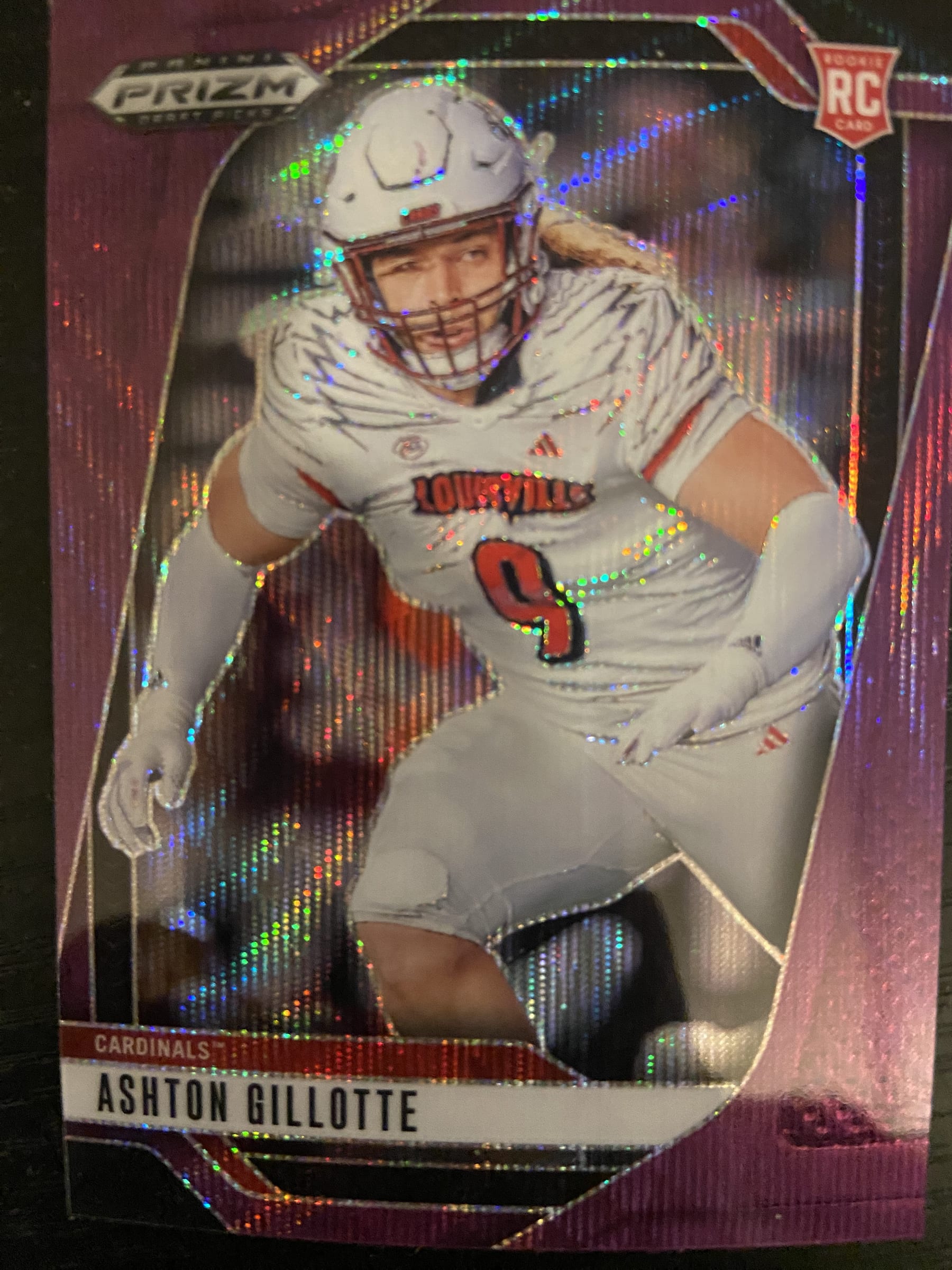 2025 Ashton Gillotte Prizm Draft Picks #48 (Purple Wave)