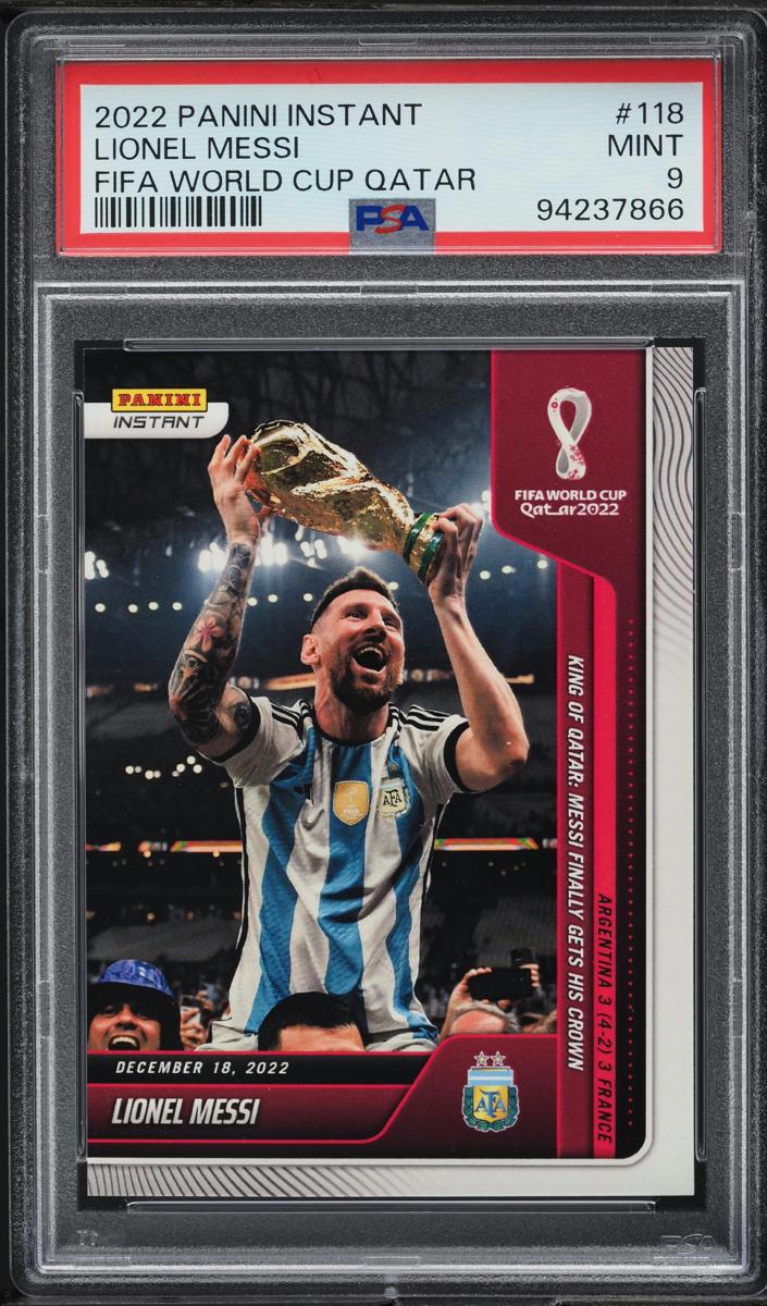 2022 Lionel Messi Panini Instant FIFA World Cup Qatar Soccer #118