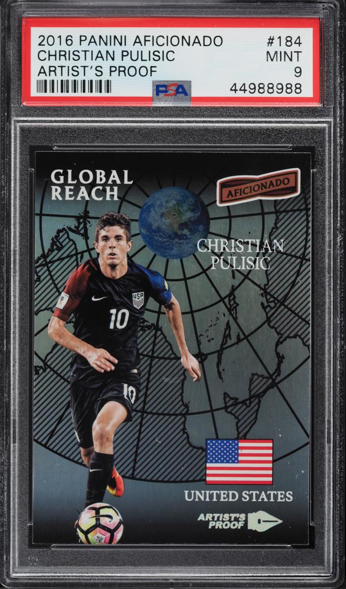2016 Christian Pulisic Panini Aficionado Soccer #184
