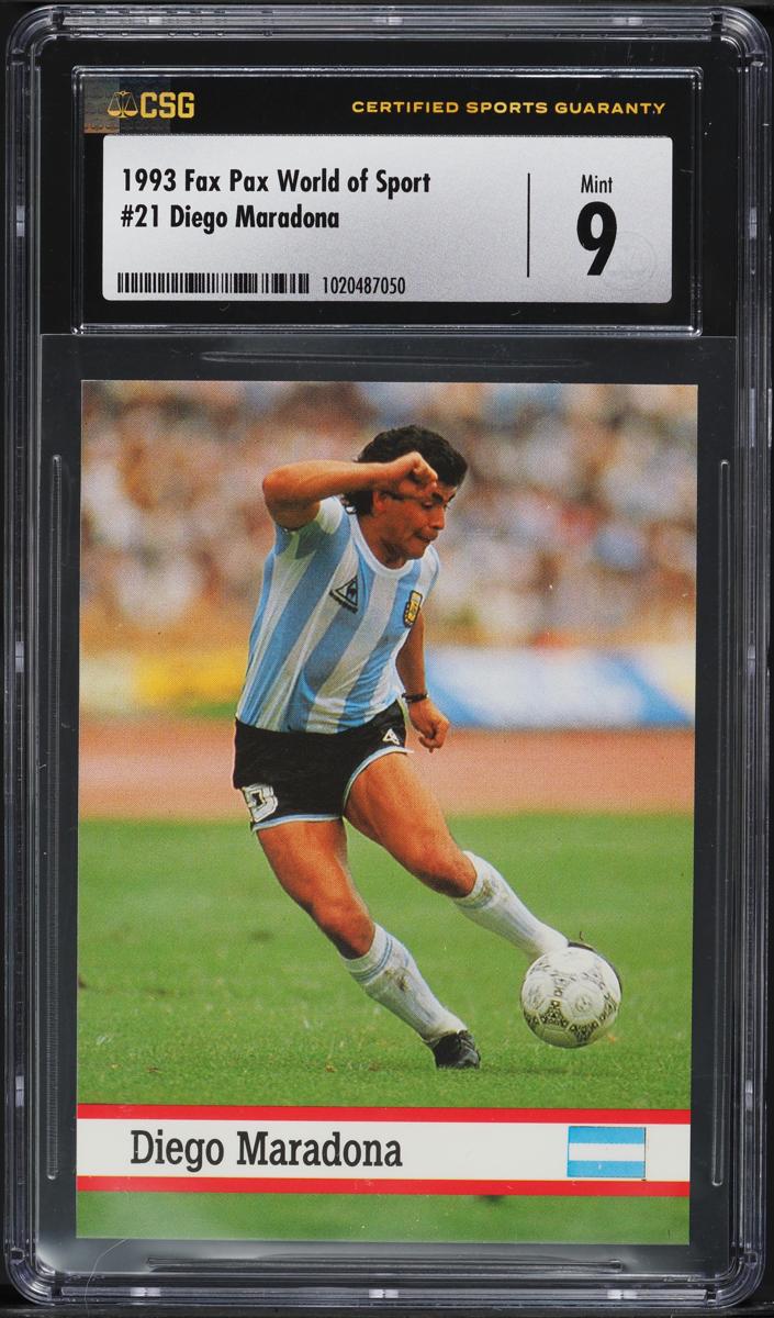 1993 Diego Maradona Fax Pax World Of Sport #21