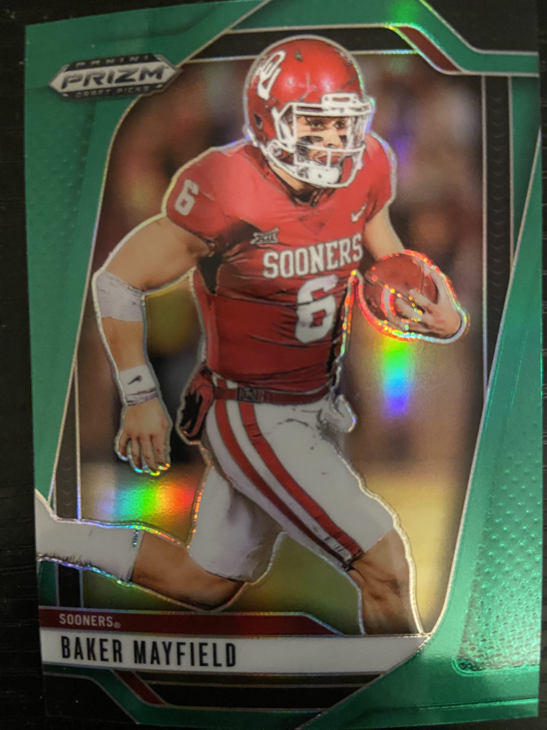 2025 Baker Mayfield Prizm Draft Picks #187 (Green Prizm)