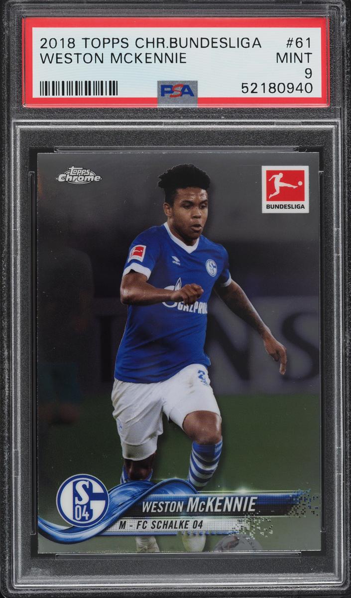 2018 Weston McKennie Topps Chrome Bundesliga Soccer #61