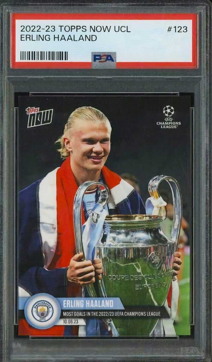 2022 Erling Haaland Topps Now UEFA Champions League Soccer #123