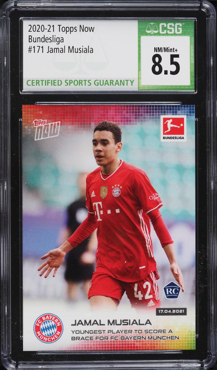 2020 Jamal Musiala Topps Now Bundesliga Soccer #171