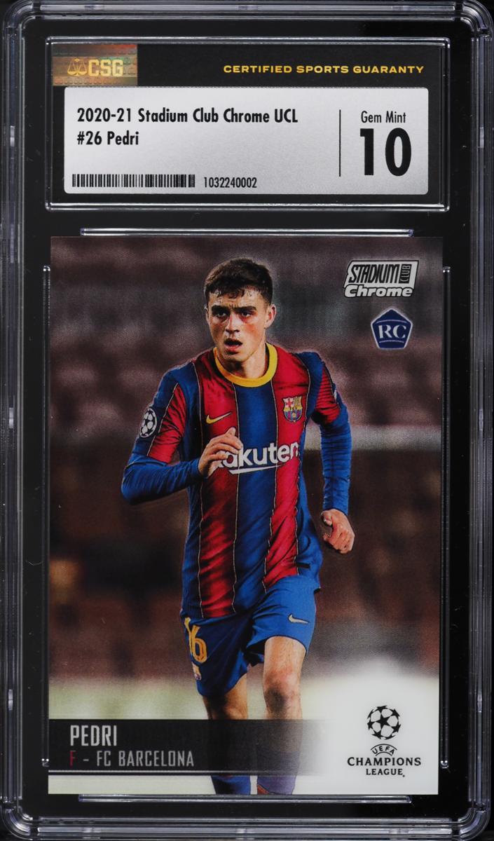 2020 Pedri Topps Stadium Club Chrome UEFA Champions League Soccer #26