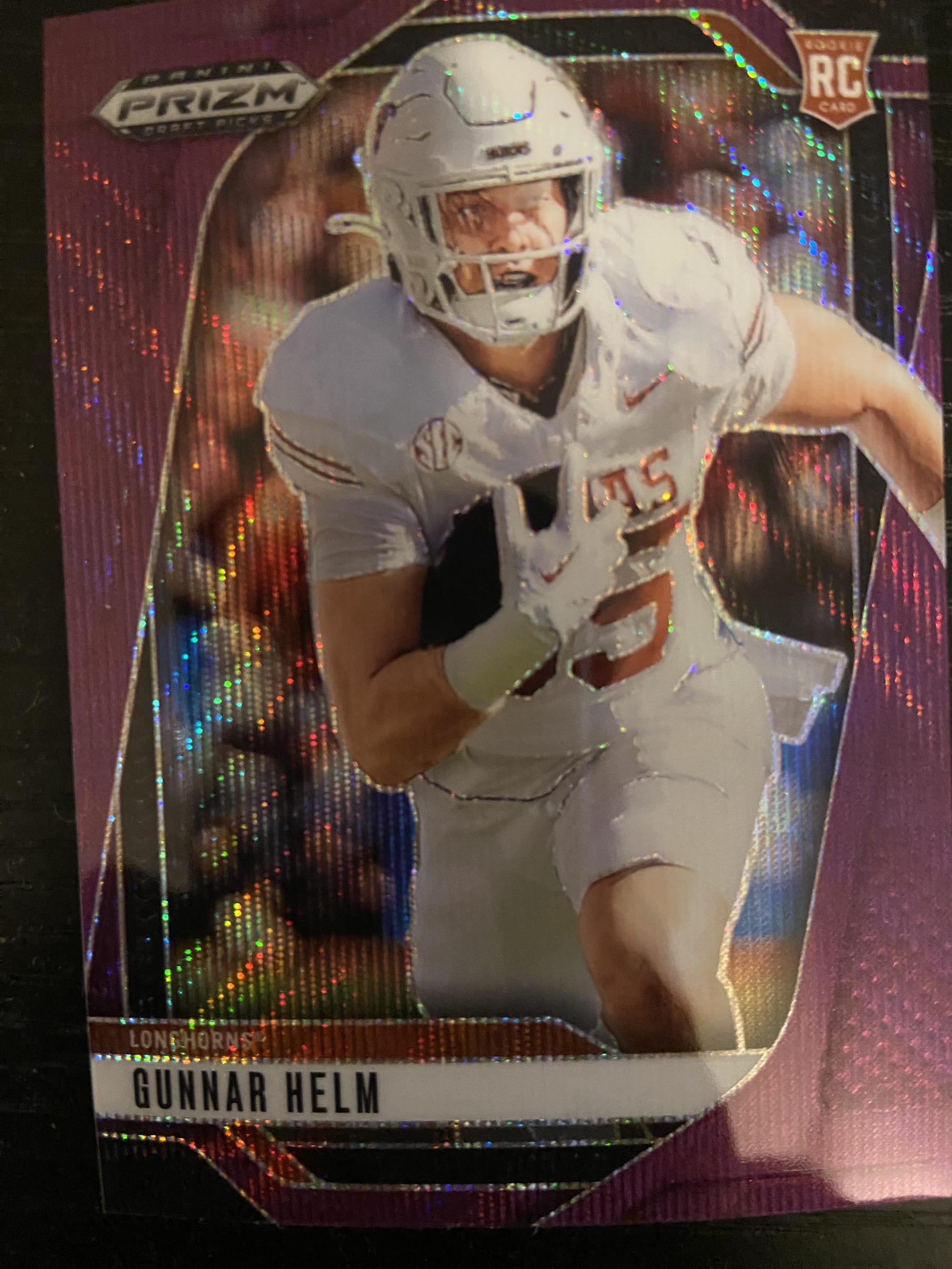 2025 Gunnar Helm Prizm Draft Picks #128 (Purple Wave)