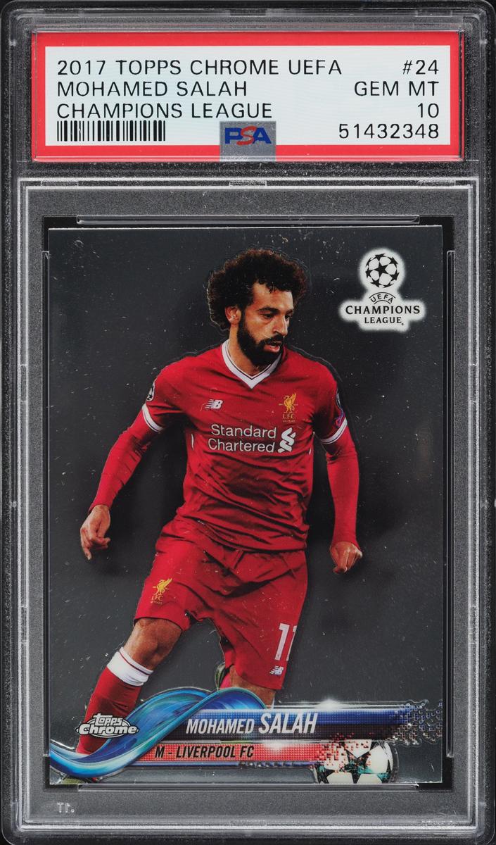 2017 Mohamed Salah Topps Chrome UEFA Champions League Soccer #24