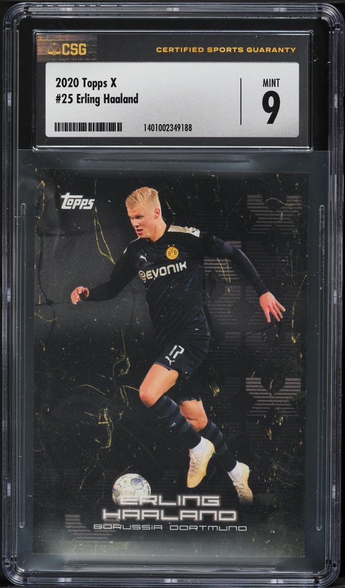 2020 Erling Haaland Topps X Bvb Borussia Dortmund Soccer #25