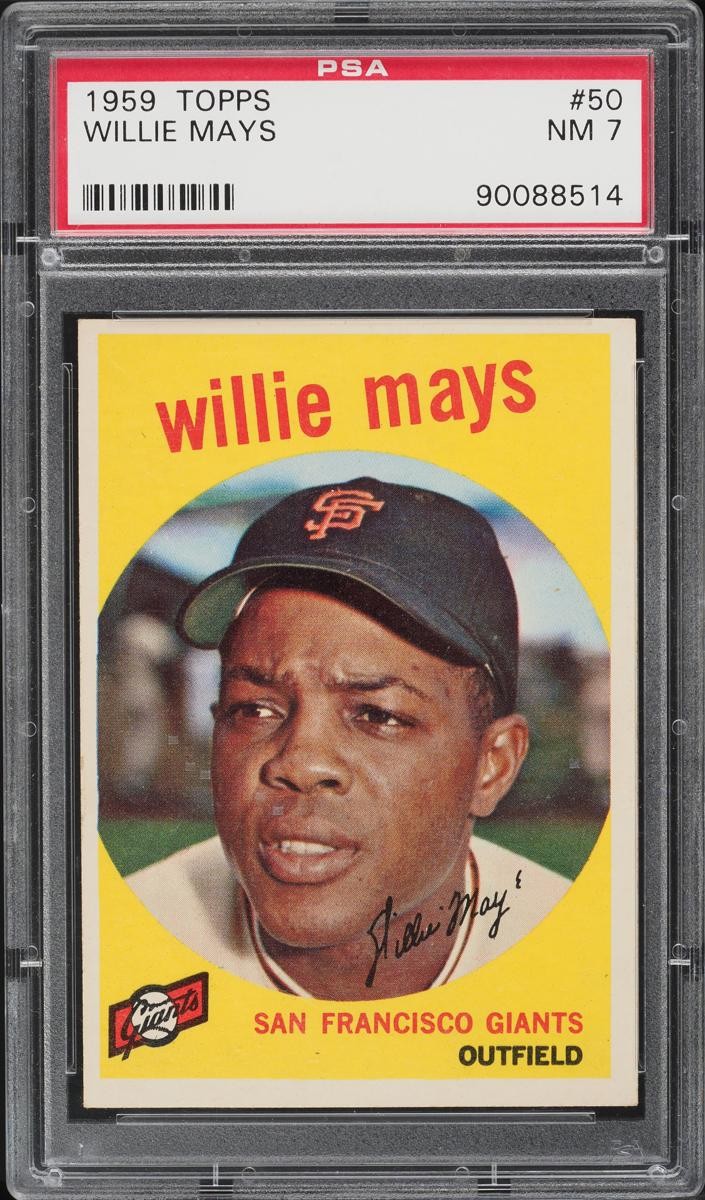 1959 Willie Mays Topps Baseball #50