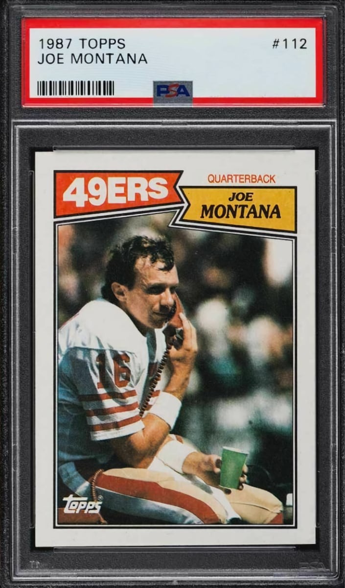 1987 Joe Montana Topps Football #112