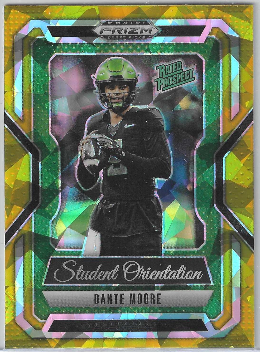 2025 Dante Moore Panini Prizm Draft Picks #2 (Student Orientation)