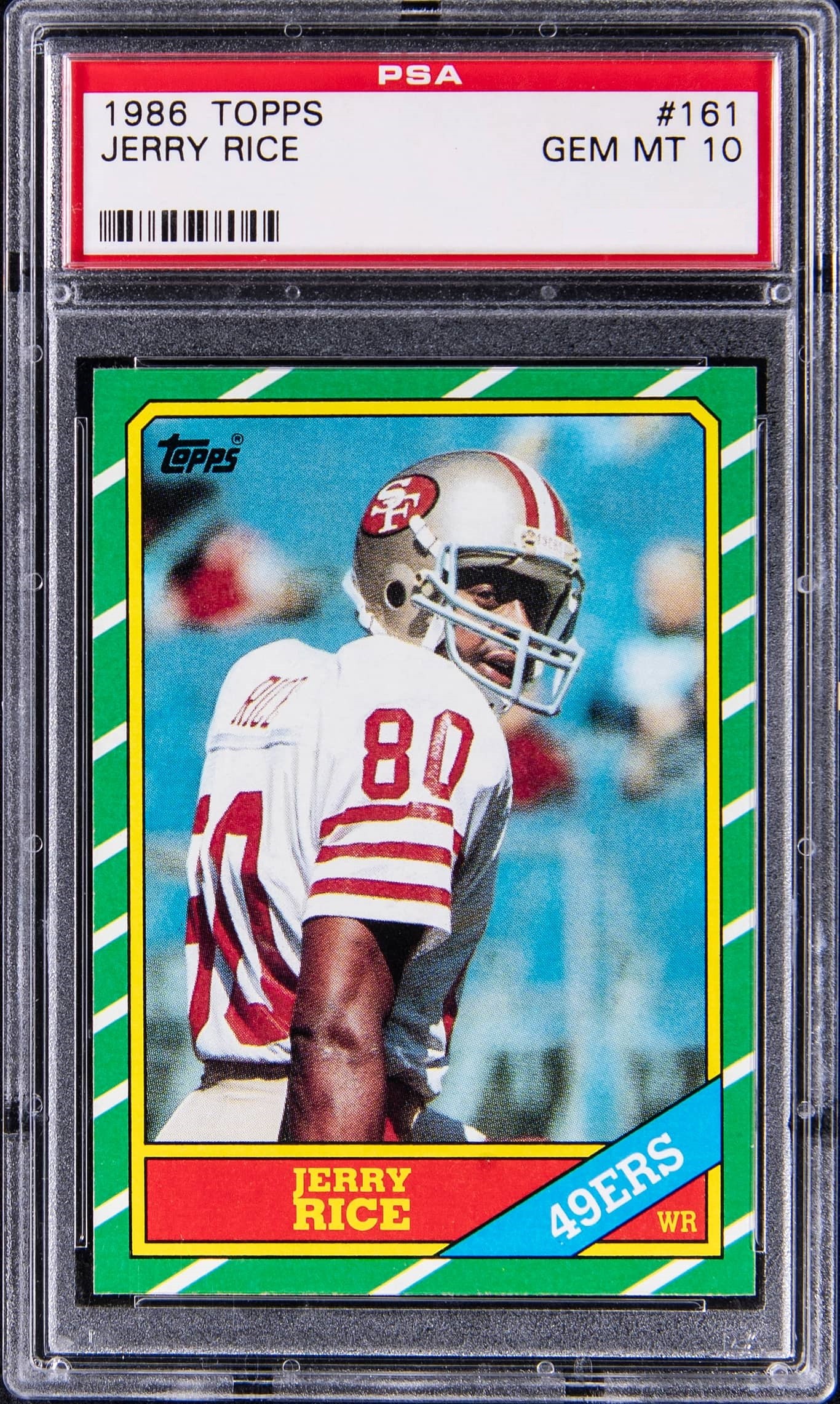 1986 Jerry Rice Topps Football #161