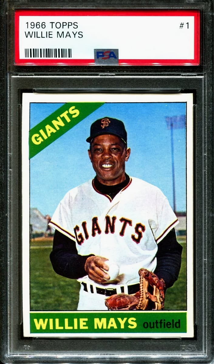 1966 Willie Mays Topps Baseball #1