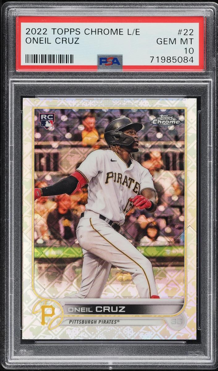 2022 Oneil Cruz Topps Chrome Logofractor Baseball #22