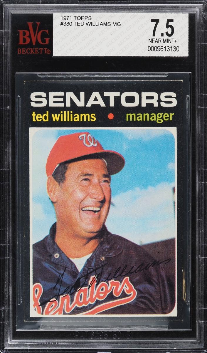 1971 Ted Williams Topps Baseball #380