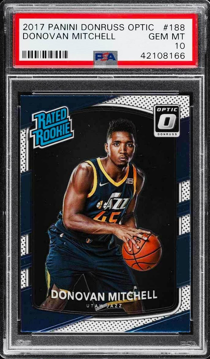2017 Donovan Mitchell Donruss Optic Basketball #188