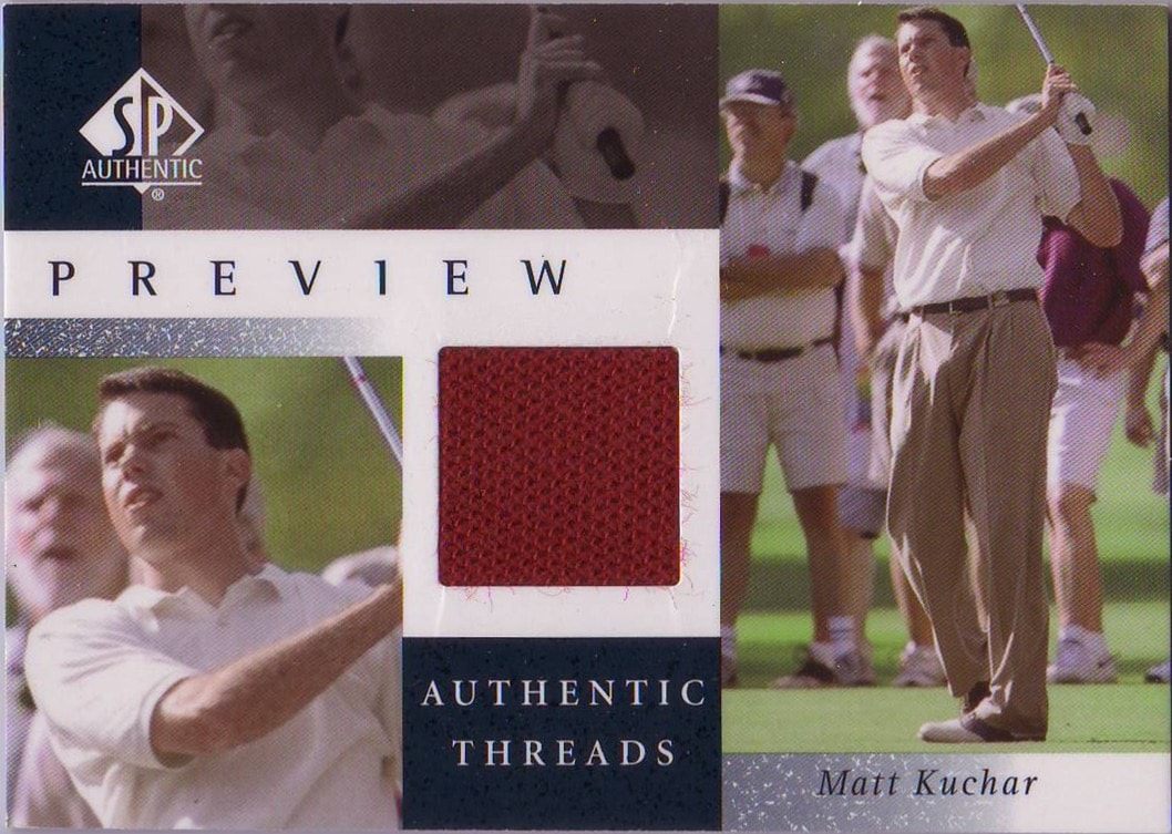 2001 Matt Kuchar SP Preview Authentic Threads #MK-AT