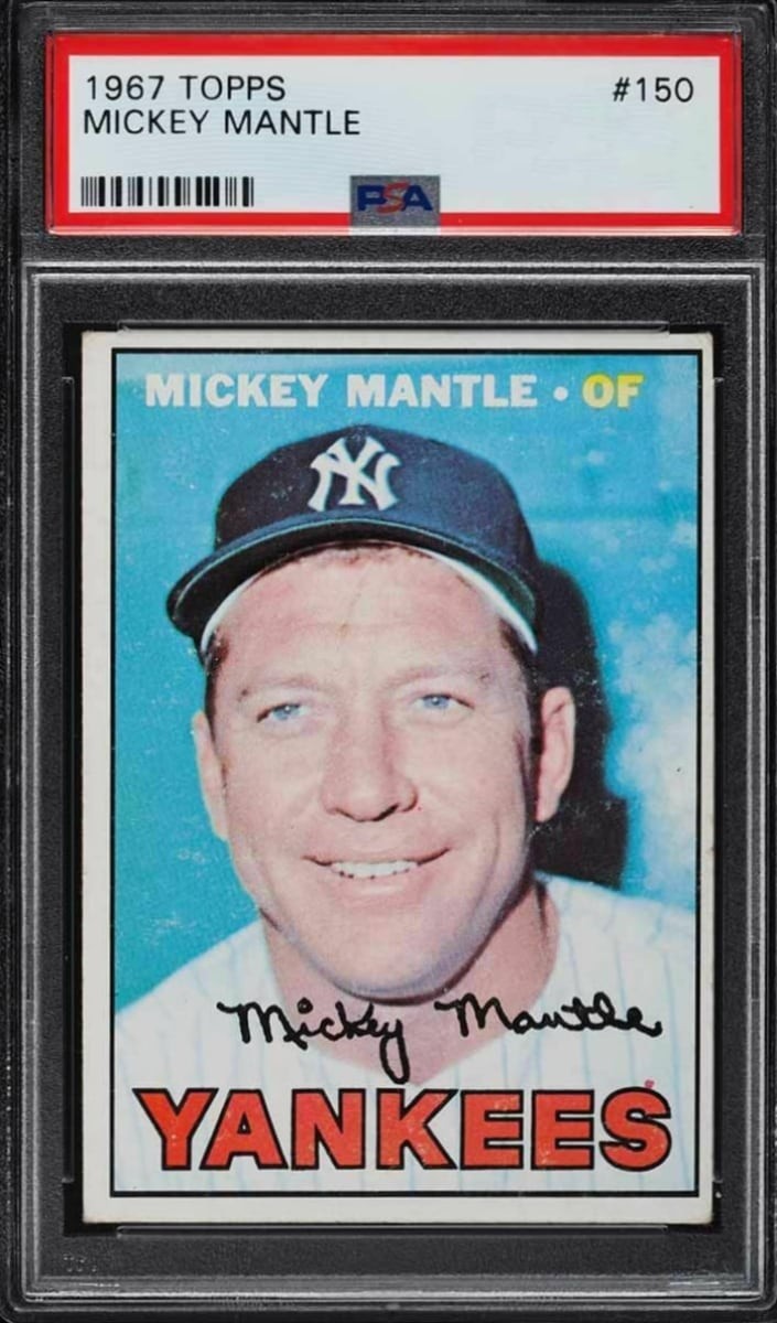 1967 Mickey Mantle Topps Baseball #150
