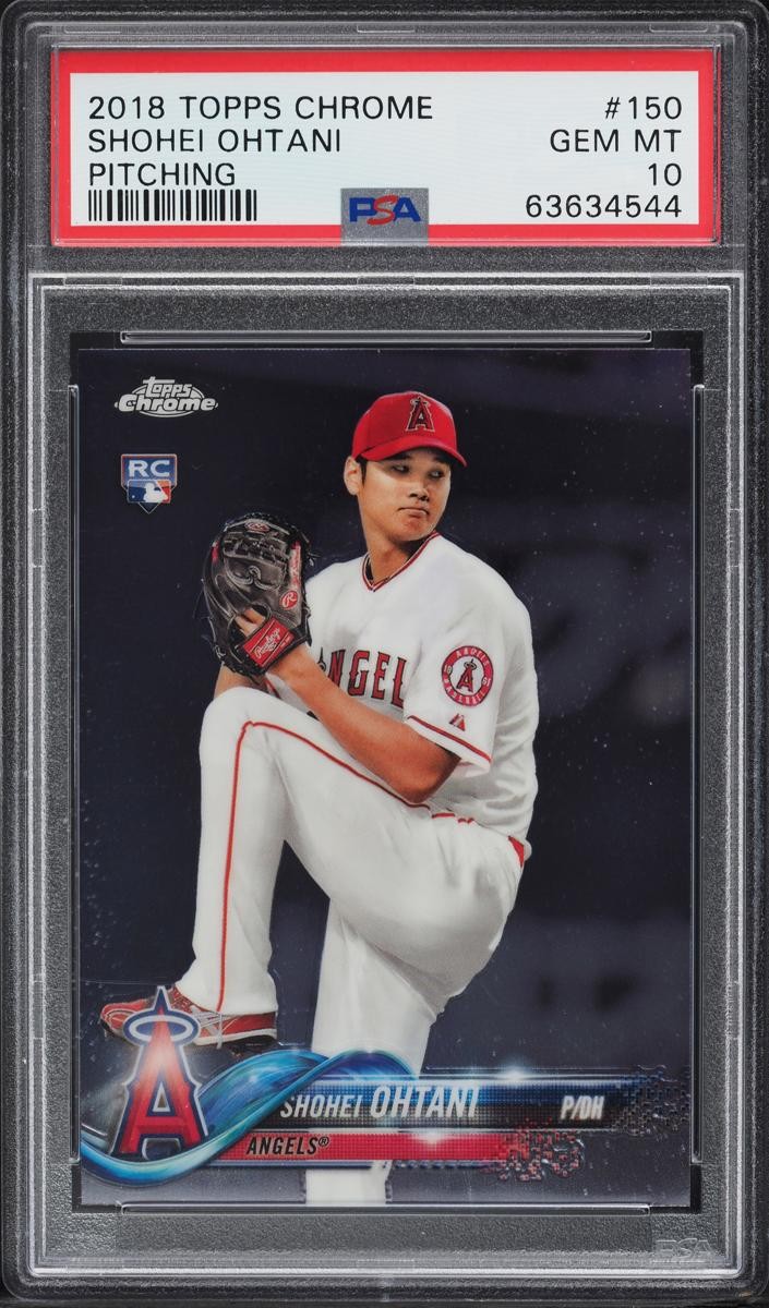 2018 Shohei Ohtani Topps Chrome Baseball #150