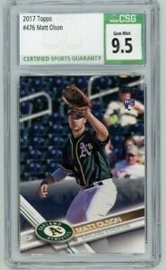 2017 Matt Olson Topps Baseball #476