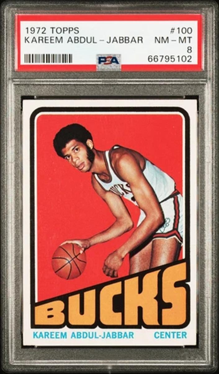 1972 Kareem Abdul-Jabbar Topps Basketball #100