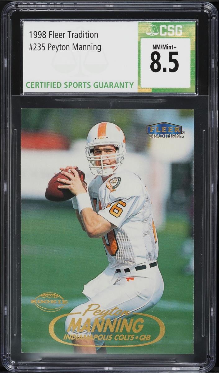 1998 Peyton Manning Fleer Tradition Football #235