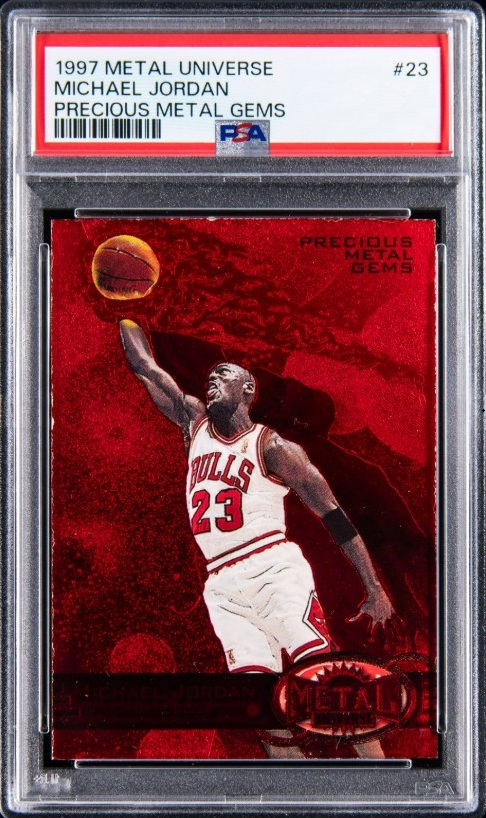 1997 Michael Jordan Metal Universe Basketball #23 (Red)