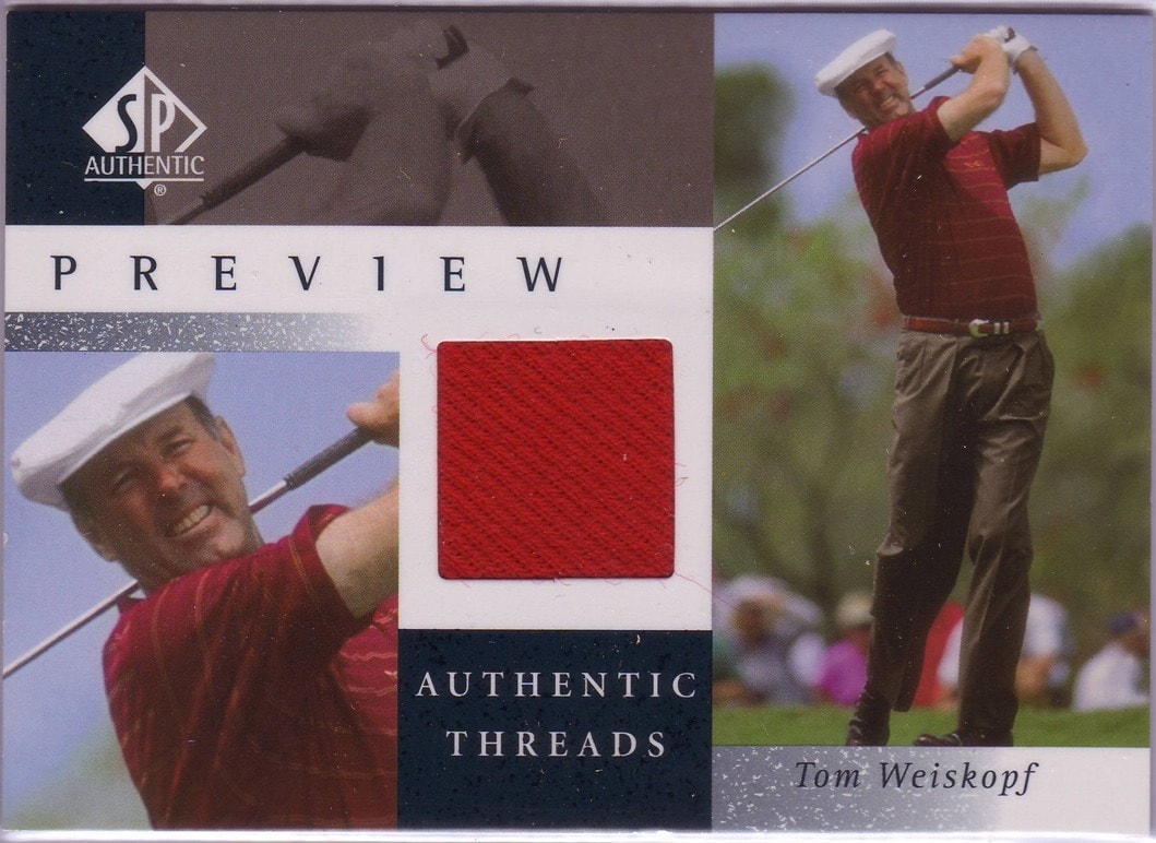 2001 Tom Weiskopf SP Preview Authentic Threads #TWe-AT