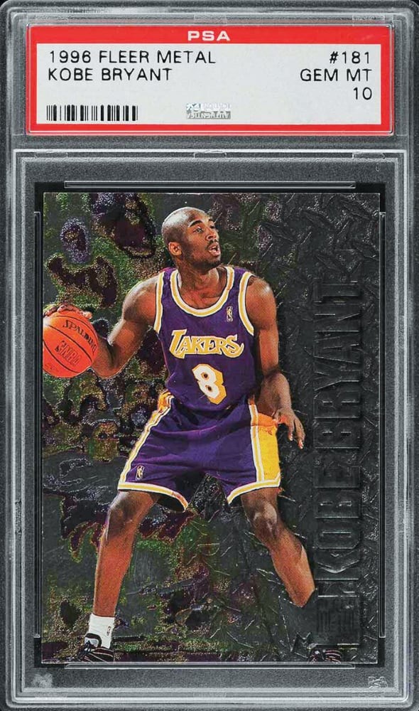 1996 Kobe Bryant Fleer Metal Basketball #181