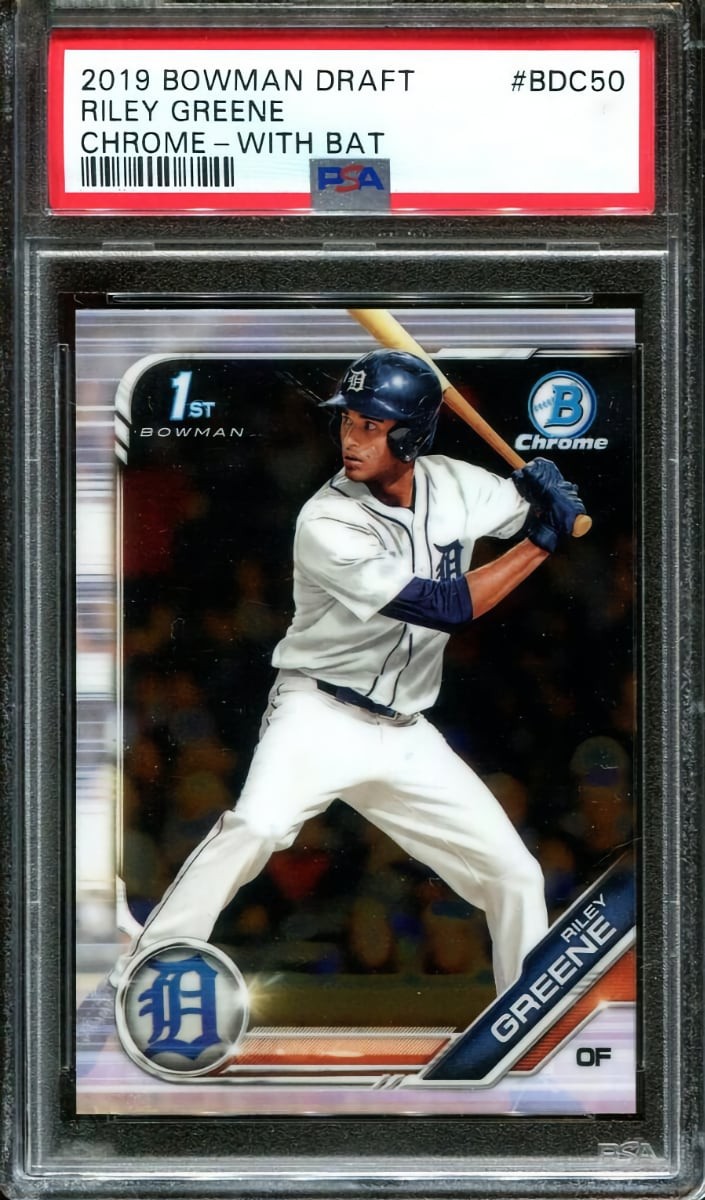 2019 Riley Greene Bowman Chrome Draft Baseball #BDC-50