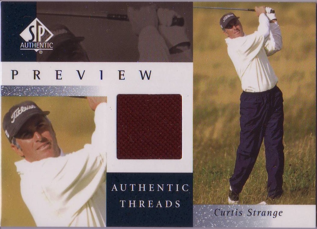 2001 Curtis Strange SP Preview Authentic Threads #CS-AT