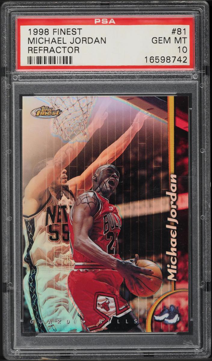 1998 Michael Jordan Topps Finest Basketball #81 (Refractor)