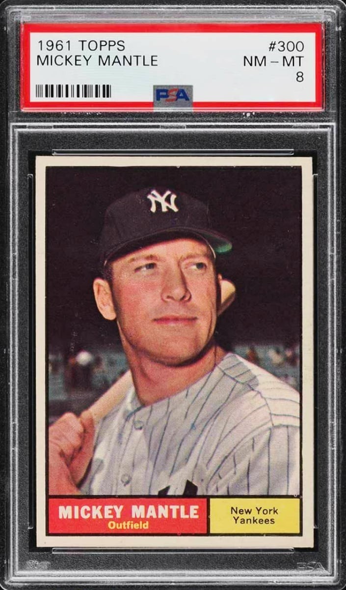 1961 Mickey Mantle Topps Baseball #300