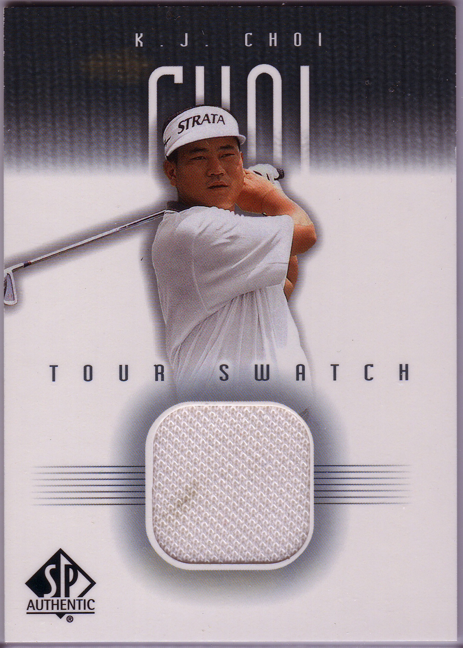 2001 K.J. Choi SP Tour Swatch #KJ-TS