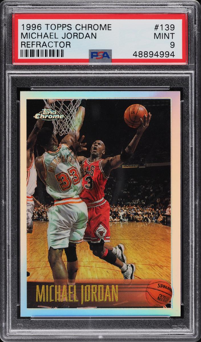1996 Michael Jordan Topps Chrome Basketball #139 (Refractor)