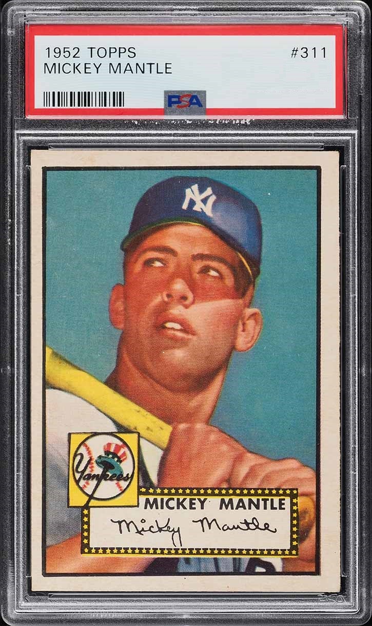 1952 Mickey Mantle Topps Baseball #311