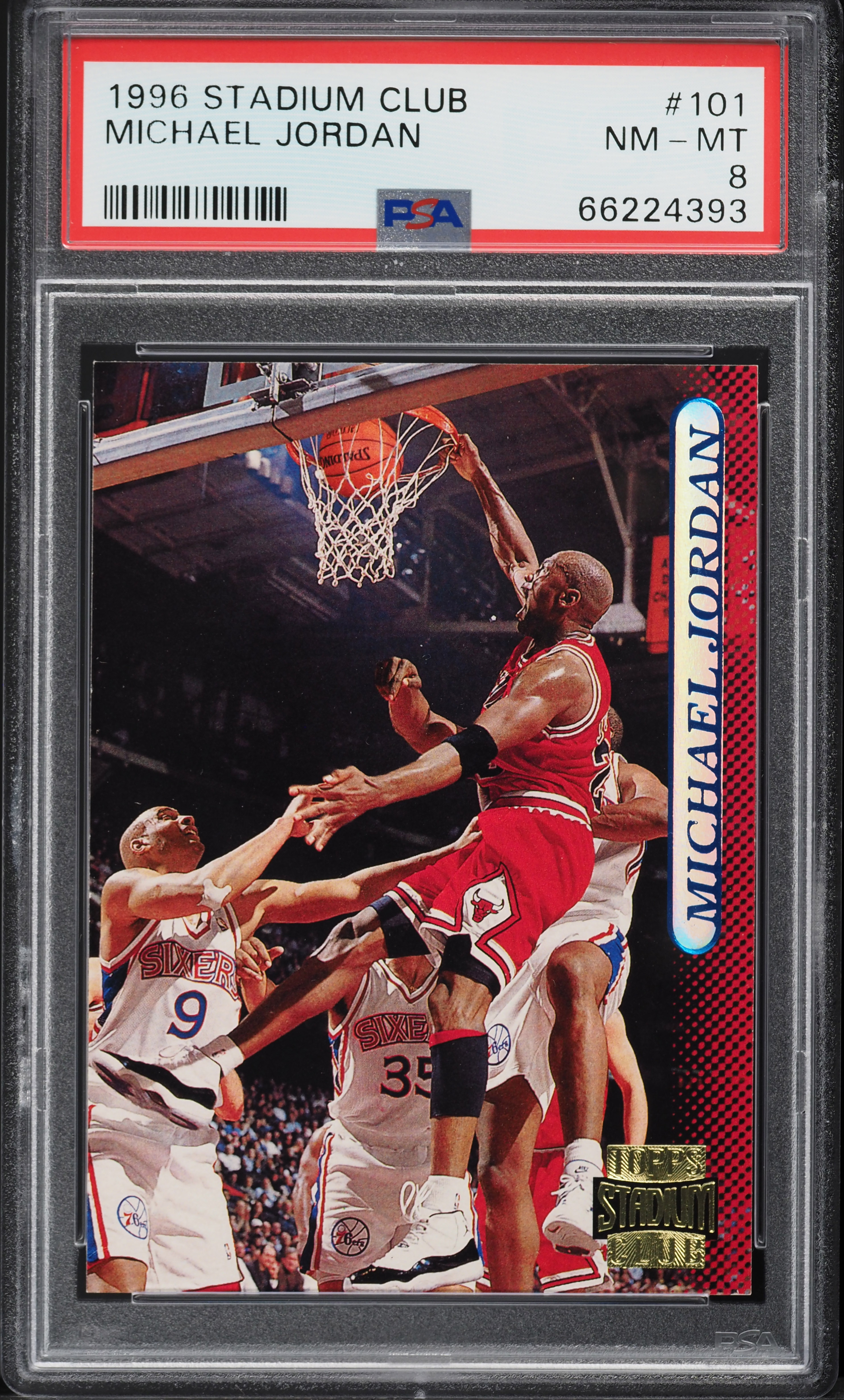 1996 Michael Jordan Topps Stadium Club Basketball #101