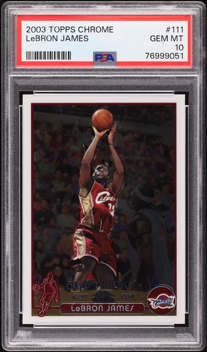 2003 Lebron James Topps Chrome Basketball #111