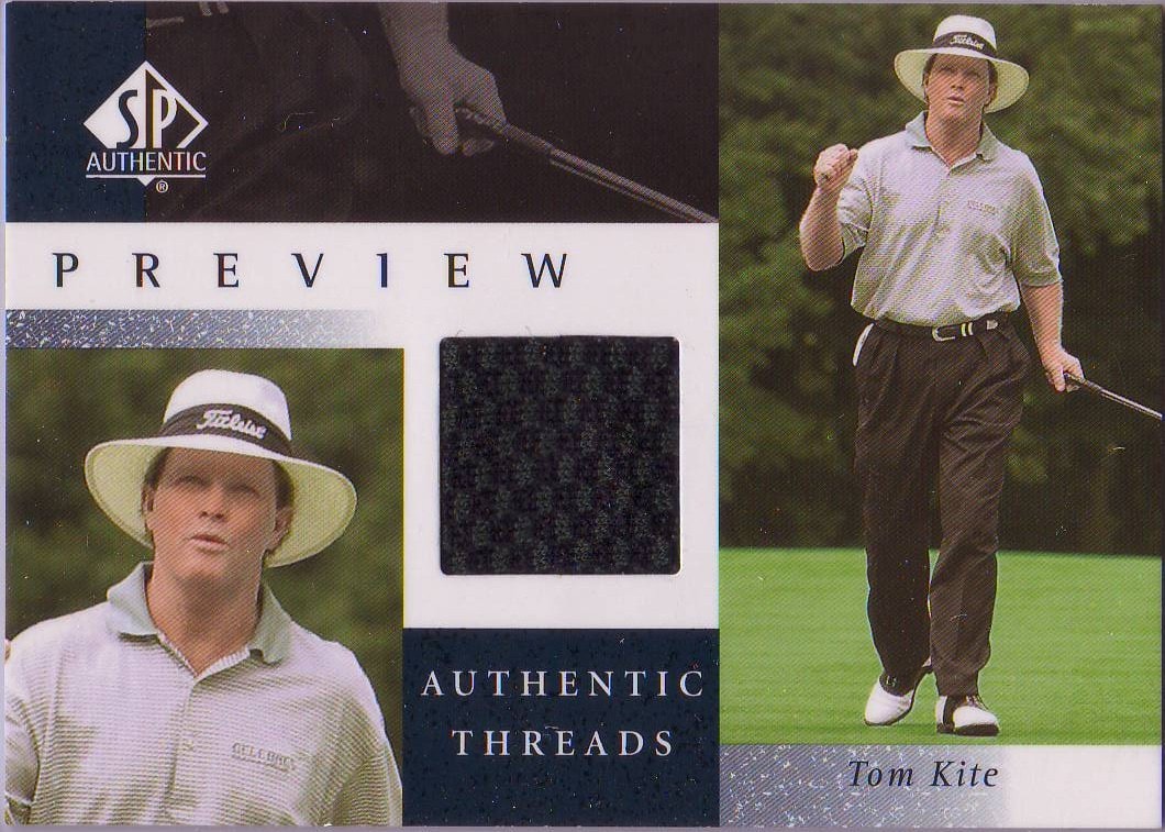 2001 Tom Kite SP Preview Authentic Threads #TK-AT