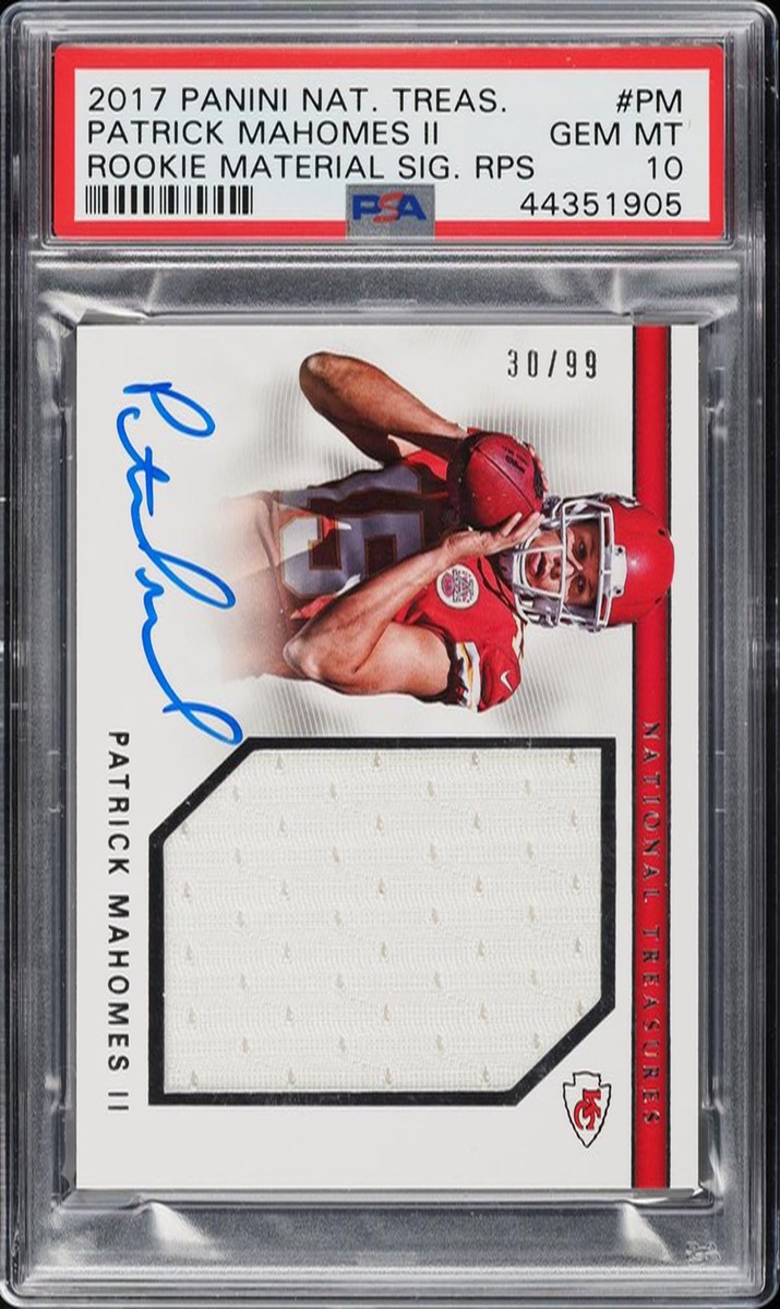 2017 Patrick Mahomes II Panini National Treasures Football #RMS-PM