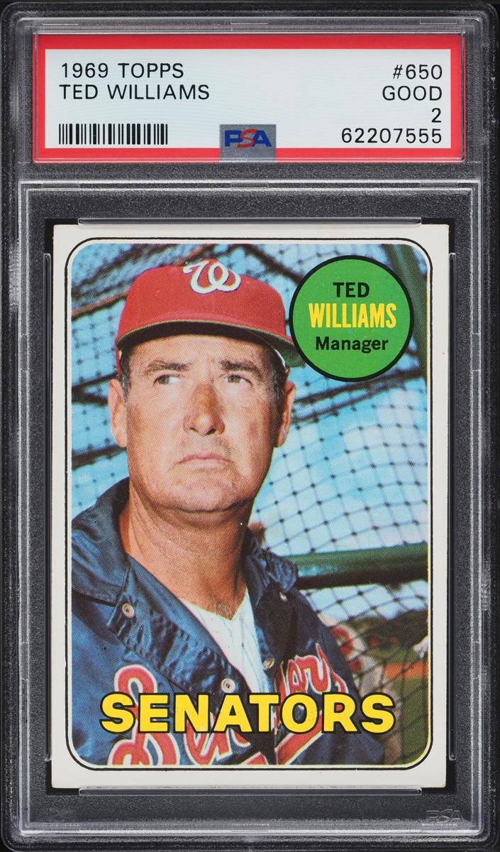 1969 Ted Williams Topps Baseball #650
