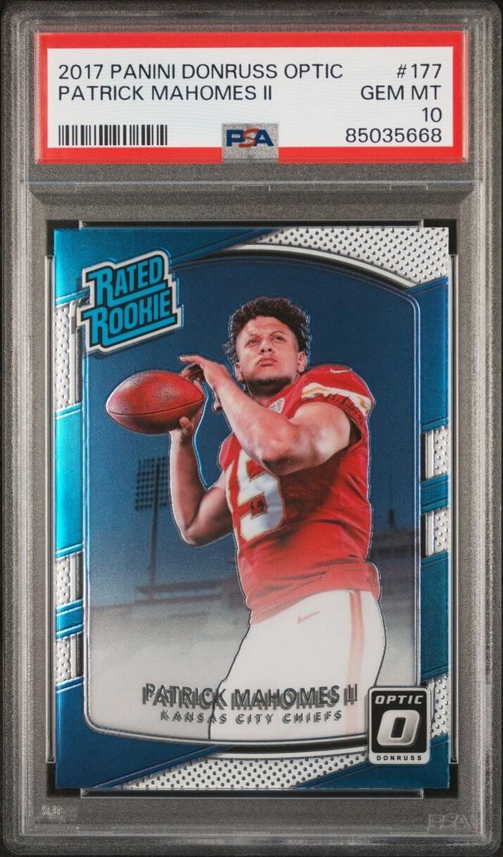 2017 Patrick Mahomes II Donruss Optic Football #177
