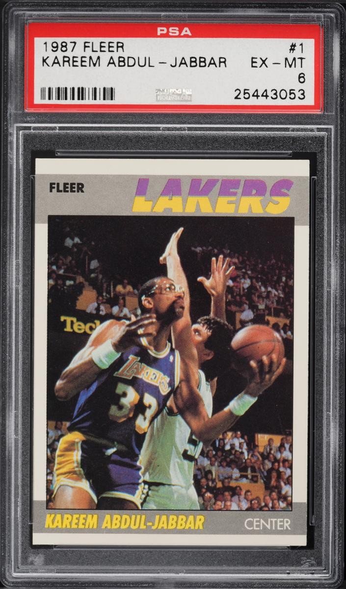 1987 Kareem Abdul-Jabbar Fleer Basketball #1