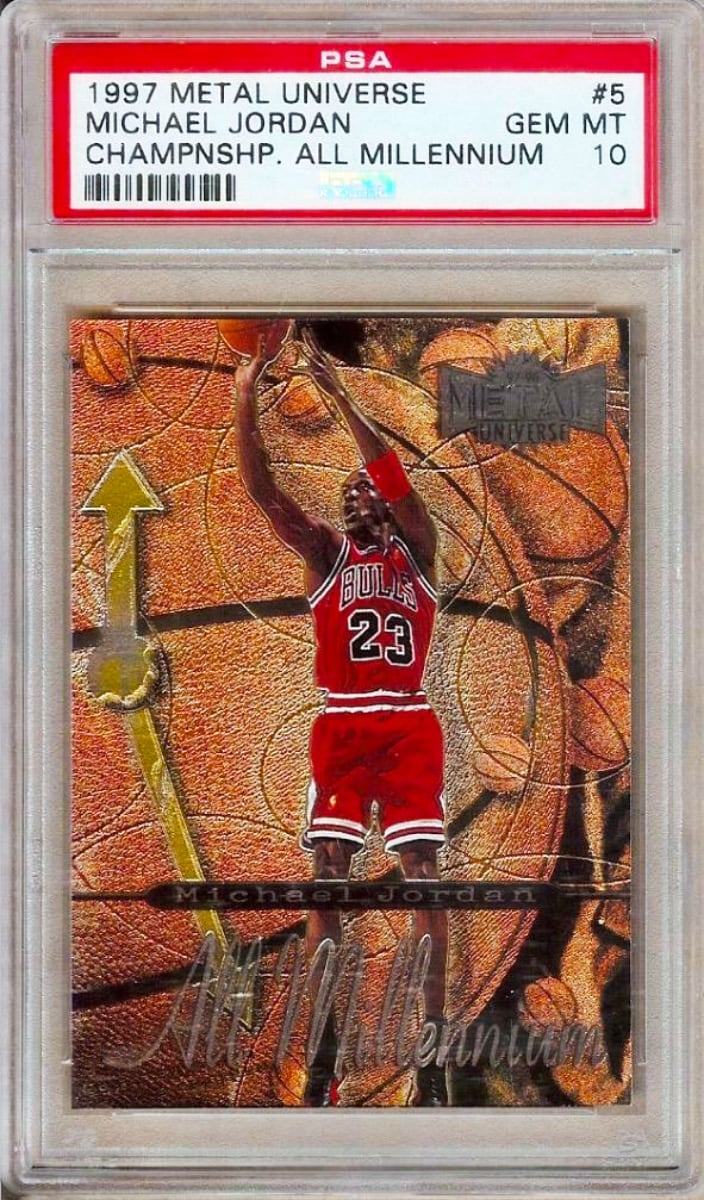 1997 Michael Jordan Metal Universe Championship Basketball #5AM