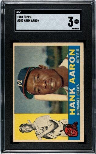 1960 Hank Aaron Topps Baseball #300