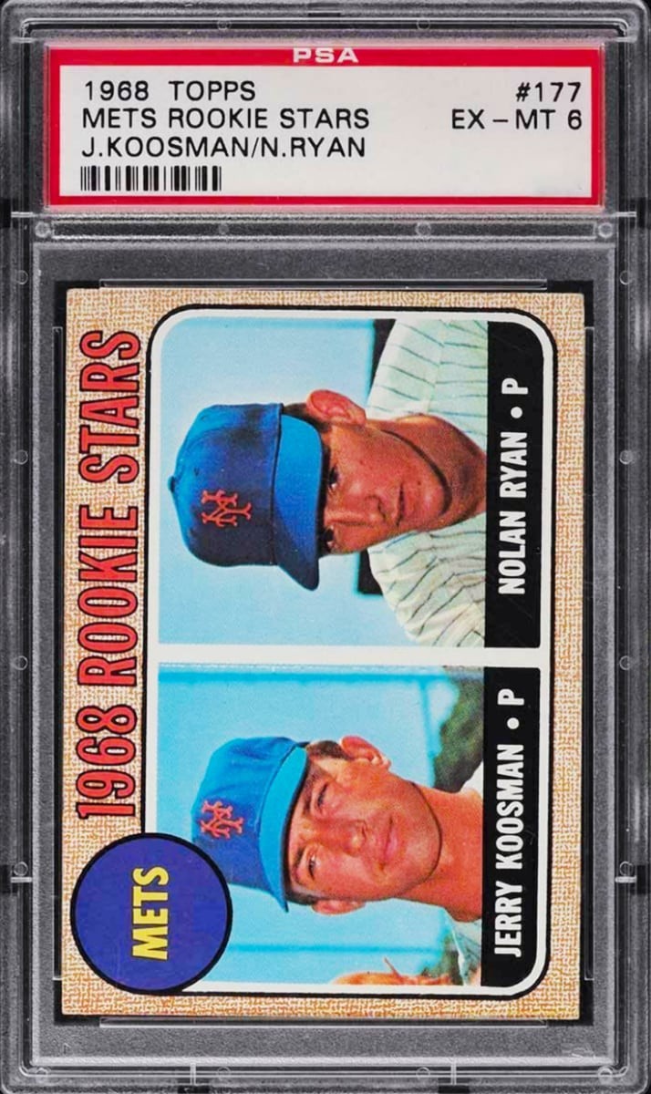1968 Nolan Ryan Topps Baseball #177 (Rookie Stars)