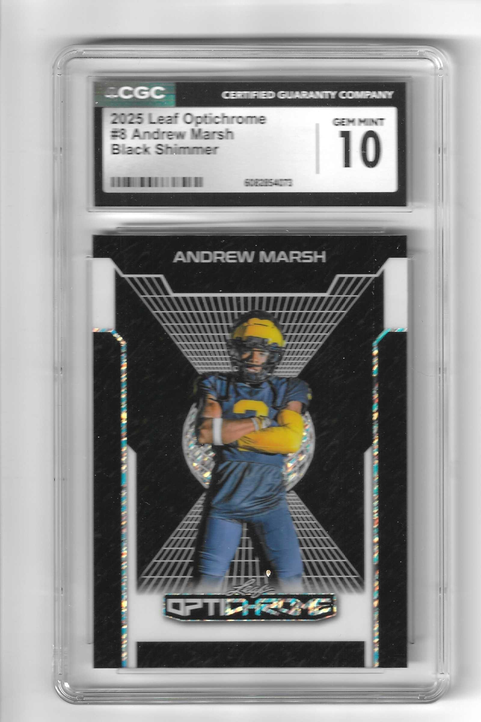 2025 Andrew Marsh Leaf Optichrome #8 (Black Shimmer)